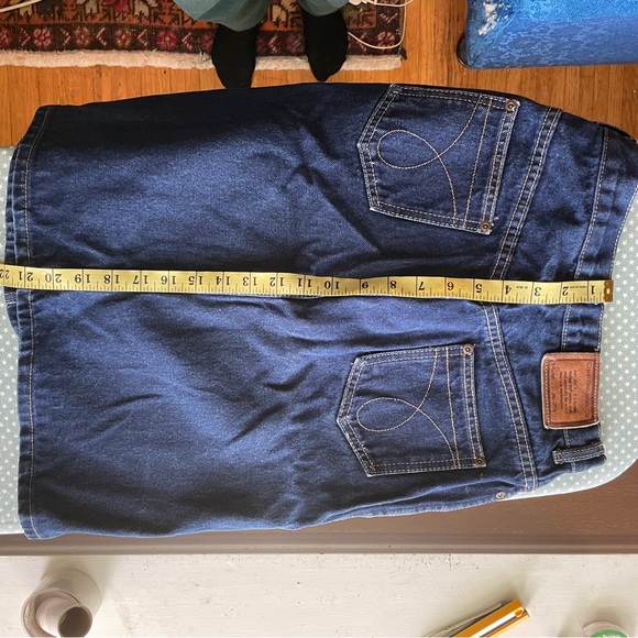 Vintage Calvin Klein jean skirt, sz 2 - Picture 4 of 8